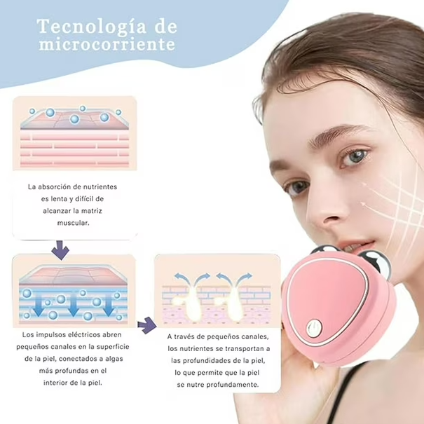 Masajeador Facial Con Microcorriente